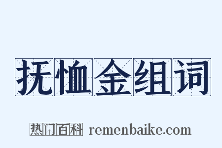 抚恤金组词是什么意思的图片